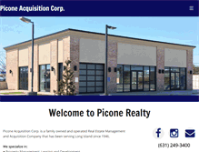 Tablet Screenshot of piconerealty.com